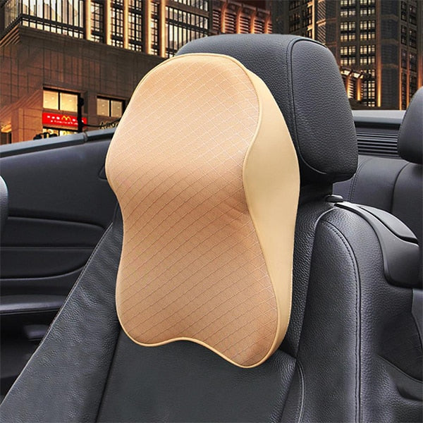 Universal Car Neck Seat Pillow - 100% Soft Memory Foam Stress Relief 2