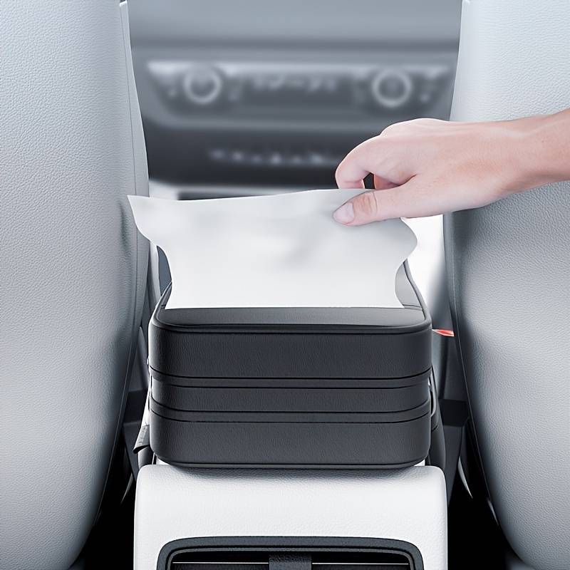 Multifunctional Armrest Box with Tissue Box 6